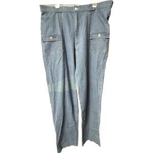 Vintage Sportif USA Frequent Traveler Pants Raw Edge Bottom Size 42 Light Denim